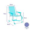 Folding Chair - Marbueno - Aquamarine - Aluminum - Foldable - Modern Design