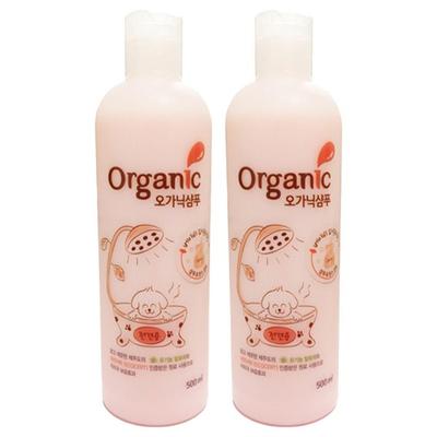 Organic Baby Powder Dog Shampoo, 500ml, 2 Units, Korean Pet Shampoo