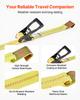 VEVOR Wheel Chock Tie-Down Kit, Tire-Style Motorcycle Tie-Down System, Car Tie Down Kit with Flat Hook