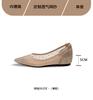 Mesh Pointed Inner Height Increase Shallow Mouth Single Shoes 2025 Spring and Summer New Versatile Rhinestone Breathable Sandals Fashion Flat Shoes