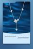 Nickel Silver-Plated Gold Star Tassel Necklace - Light Luxury Design, New Year Gift for Women