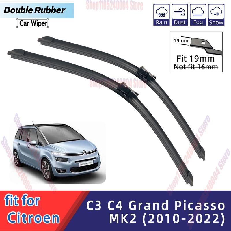 For Citroen C3 C4 Grand Picasso MK2 General Multifunctional Double Rubber Strip Front Windshield Wiper Car Wiper Wholesale