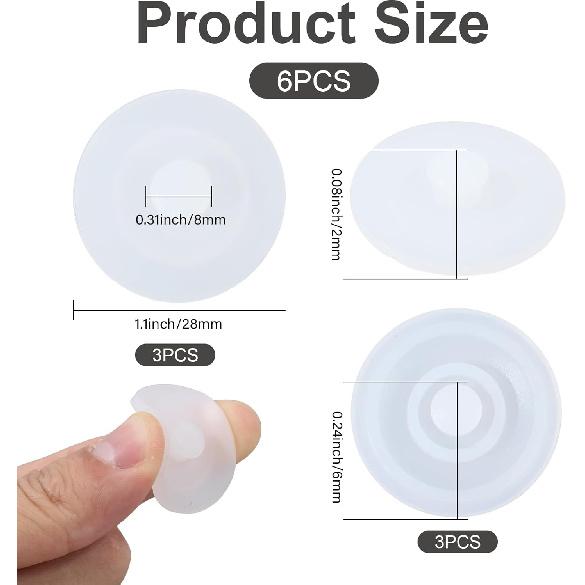 6Pcs Water Cup Leak Stopper Cup Lid Silicone Stopper Plug Bottle Round Spill Proof Stopper Replacement for Tumbler Caps Water Bottle Lid Belly