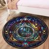 Bat Retro Round Area Rug,Carpet Rug for Living Room Bedroom Sofa Playroom Decor,Non-slip Floor Mat101