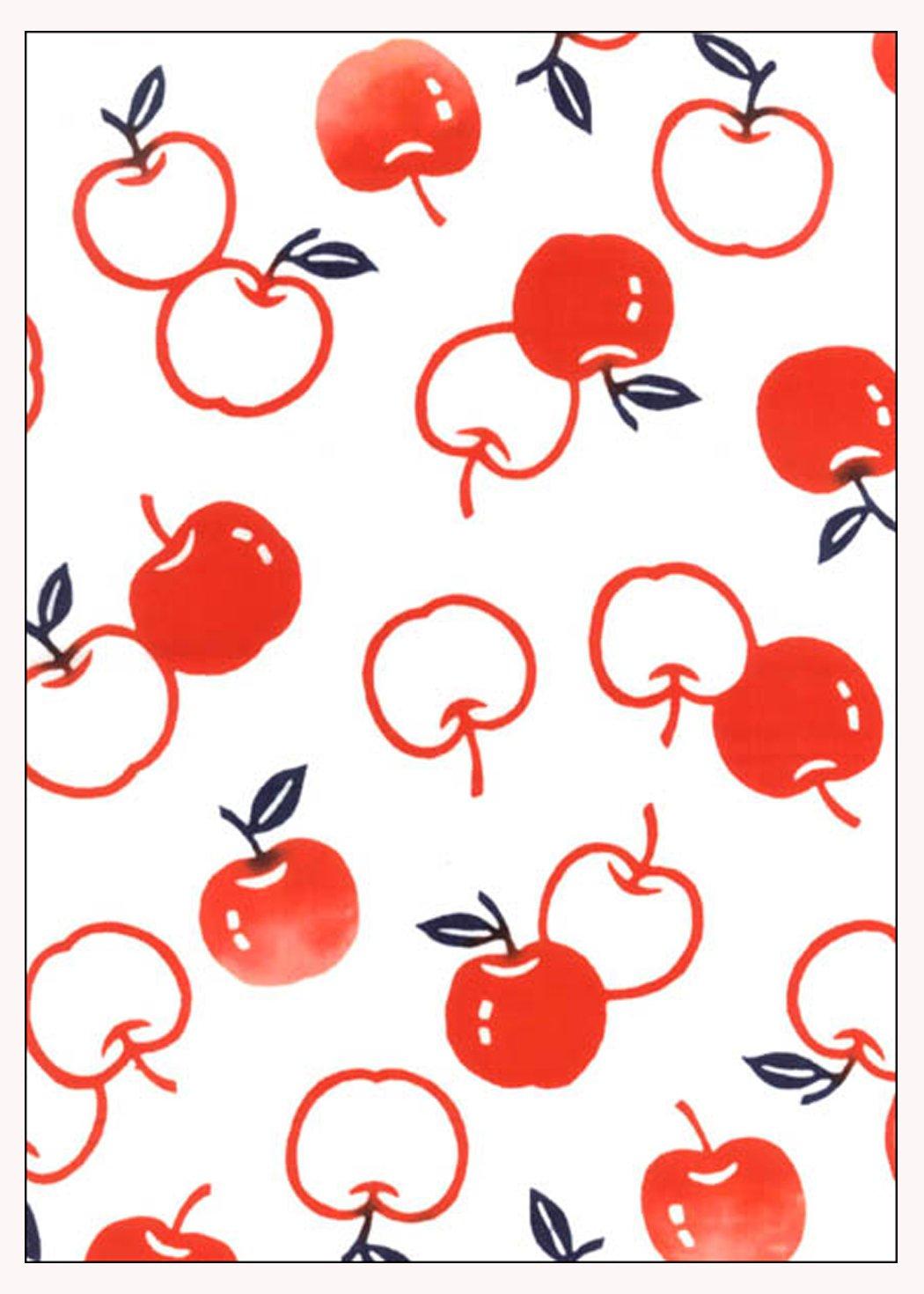 

Тенугуи Рука с крашеным дизайном Яблоко Нива-зомэ (Японское полотенце), Чу-сэн (Окрашенный хлопок), Япония,