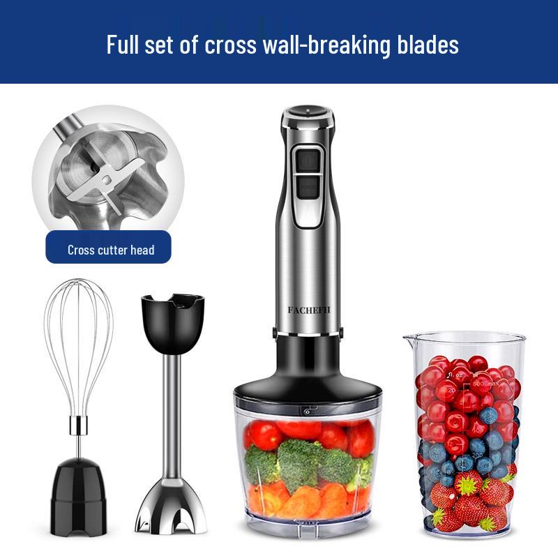 German Handheld Immersion Blender & Mixer for Baking, Glaze, Mousse, and More - Multifunctional & Commercial-Grade