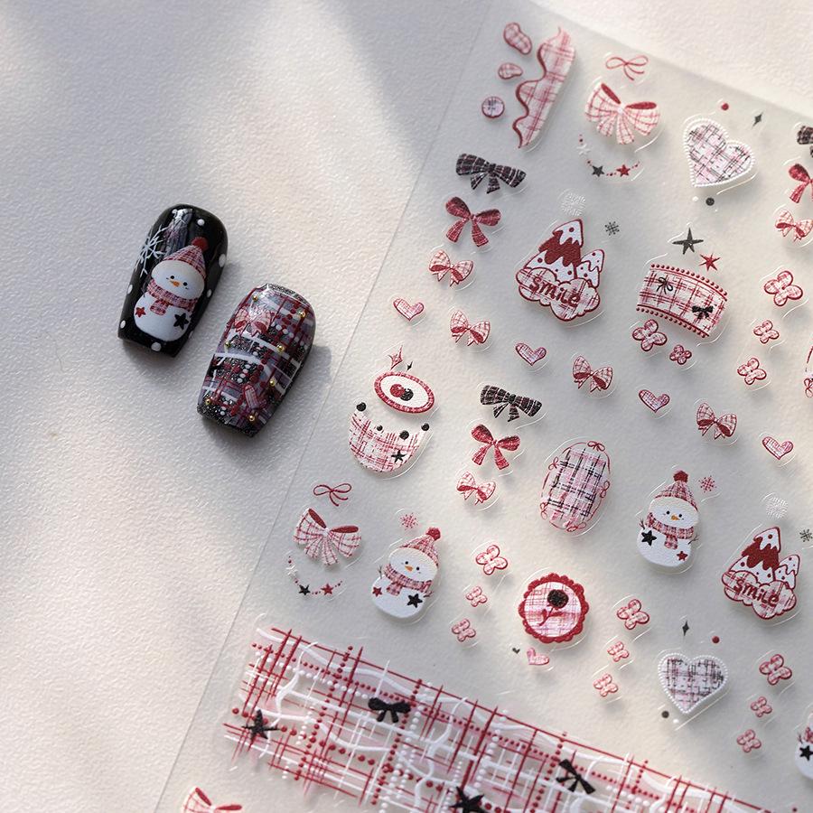 TENSOR Matte Christmas Sweetheart Nail Stickers TS-3957