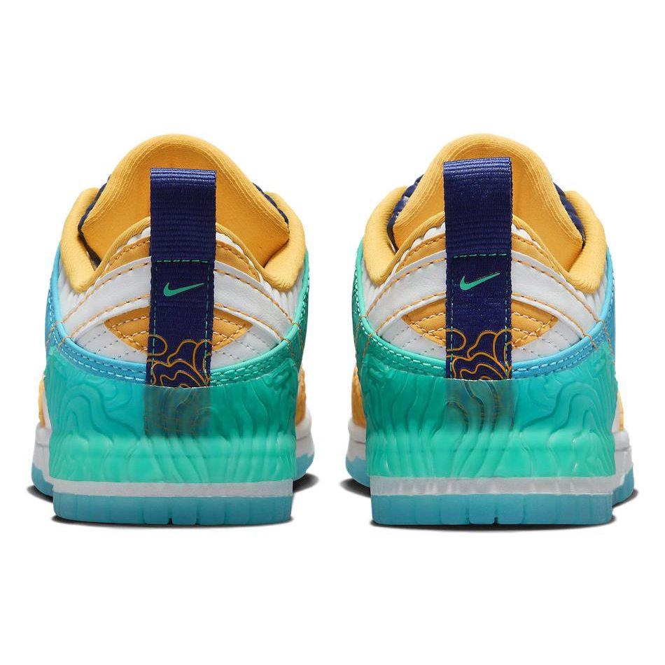 Serena Williams Design Crew x Nike  Dunk Low Disrupt 2 Clear Jade Sundial Women Sneakers Multi-Color Summit-White Baltic-Blue DX4220-100