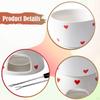 Cheese Fondue Pot Chocolate Melter Cookware Melting Mug Melt with 1 Fork Tea Light for