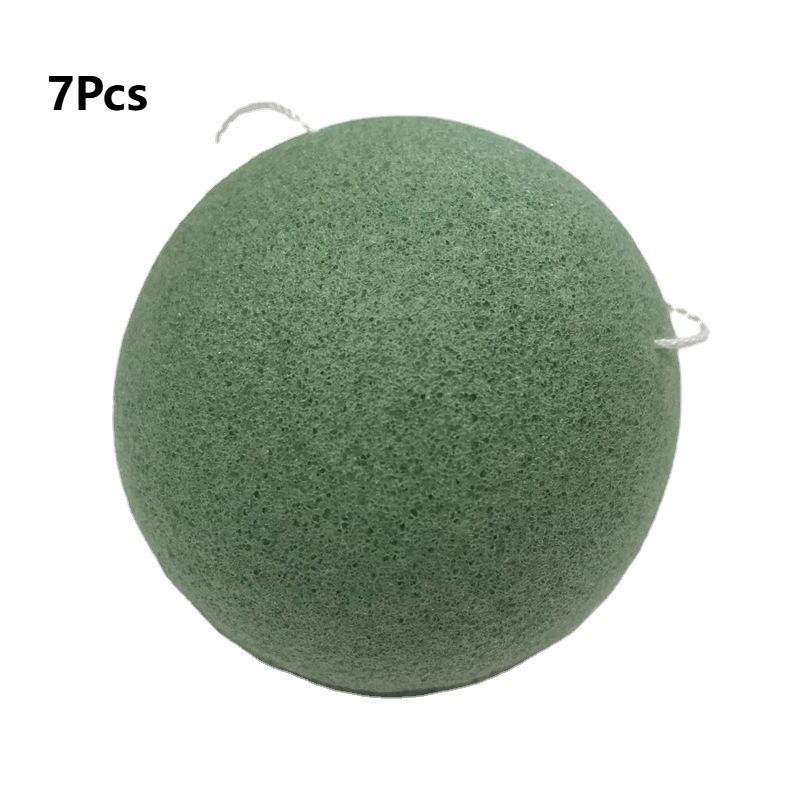 7Pcs Natural Konjac Facial Cleansing Sponge Soft Face Wash Puff Natural Fiber Exfoliator for Daily Facial Skin Cleansing
