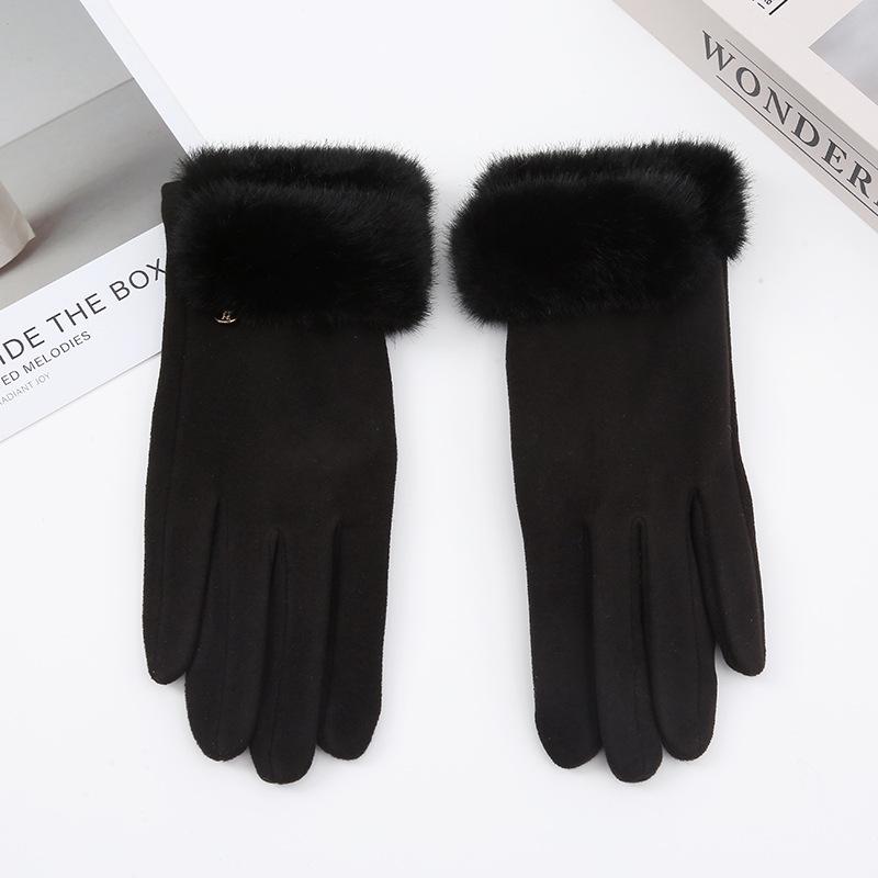 

Autumn/Winter High-End Fingerless Touchscreen Gloves - Versatile, Windproof, Warm Cycling Gloves чёрный