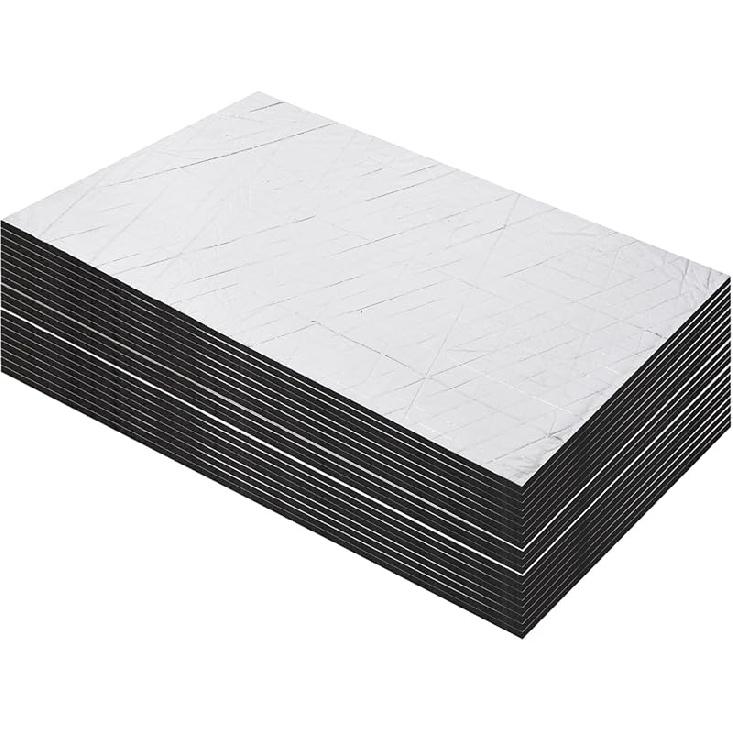 Car Heat Sound Deadening Ulation Mat - 197 Mil 16.1 Sqft Automobile Sound Deadening & Heat Ulation Material For Auto Hood Engine Roof Door And Trunk,