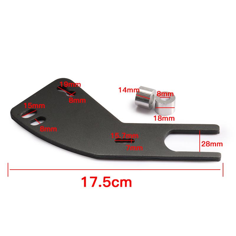 Accesorii pentru motociclete Apărător roată din spate Apărător de noroi cu suport pentru plăcuță de înmatriculare pentru Yamaha MT-07 09 Kawasaki Honda