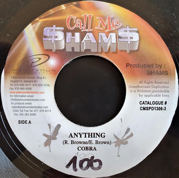 7inch Record MAD COBRA - Anything CMSPD13063 Call Me $ham$ Jamaica Reggae, Ska & Dub Used
