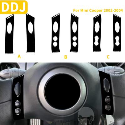 Für Mini Cooper Hatch One R50 R53 2002 2003 2004 Lenkrad Schalter Taste Panel Abdeckung Aufkleber Mehrere Kunststoff