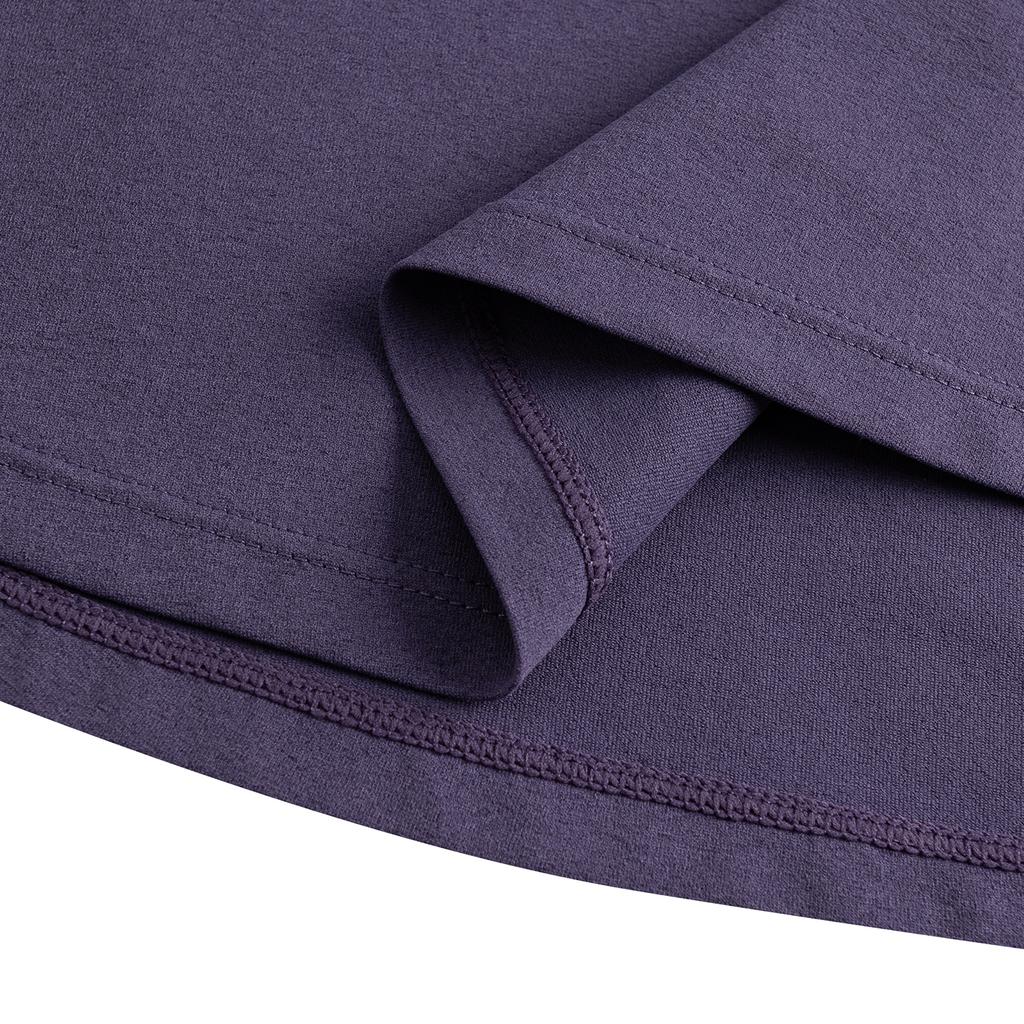 Anta Outdoors Short Sleeve Knitted T-Shirt Summer 2026 Women tops Phantom-Purple 962626104-3