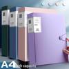 Transparent A4 File Folder with Insertable Test Paper Storage Bag for Office Use