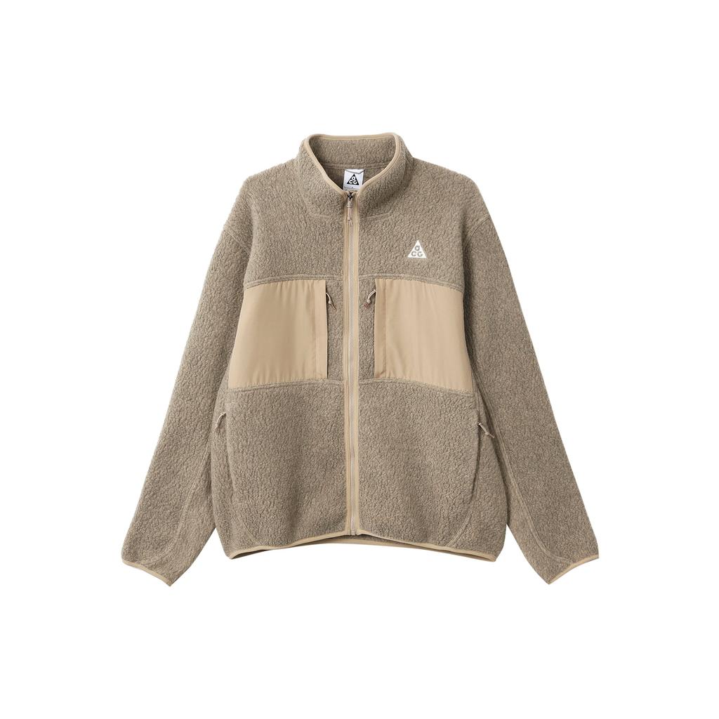 Nike ACG Arctic Wolf Fleece Jacket with Sherpa Paneling and Woven Accents Men Jacket Solid FN0373-247