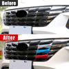 For Hyundai Tucson NX4    Hybrid N Line Head Front Grille Sport Stripes Grill Covers Frame Car Stickers Accessories