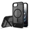 Black Apple 16 Stand Phone Case: 2-in-1 Drop-Proof Magnetic Protective Case for 15 Pro Max.