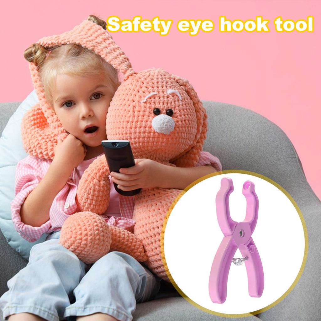 Yousheng Sicherheitsaugen-Installationswerkzeug Puppenherstellung Sicherheitsaugenwerkzeug DIY Häkelpuppen-Hilfswerkzeug für 5-30mm Sicherheitsaugen Häkelprojekte