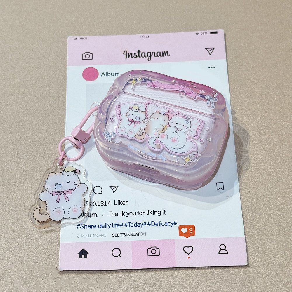 Cute sleeping cat AirPods 1 bluetooth protective case Huaqiang North 1st generation airpodspro1 earphone cover