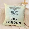 Marke B-BOY LONDON Kissenbezug Weicher Plüschstoff Beidseitig Bedruckter Sofakissenbezug für Alle Jahreszeiten Wohndeko Geschenk