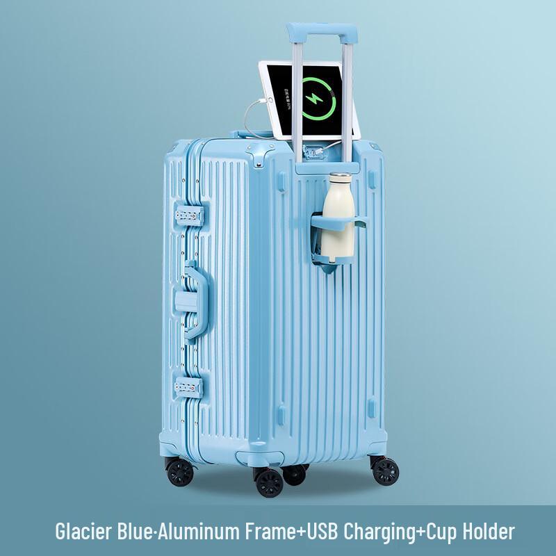 LETOO Aluminum Frame Hardshell Luggage 24 inch