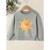 Kids Sweatshirt, Cute Print Pattern Spring Lightweight Round Neck Sweatshirt,Soft Cotton Sweatshirt