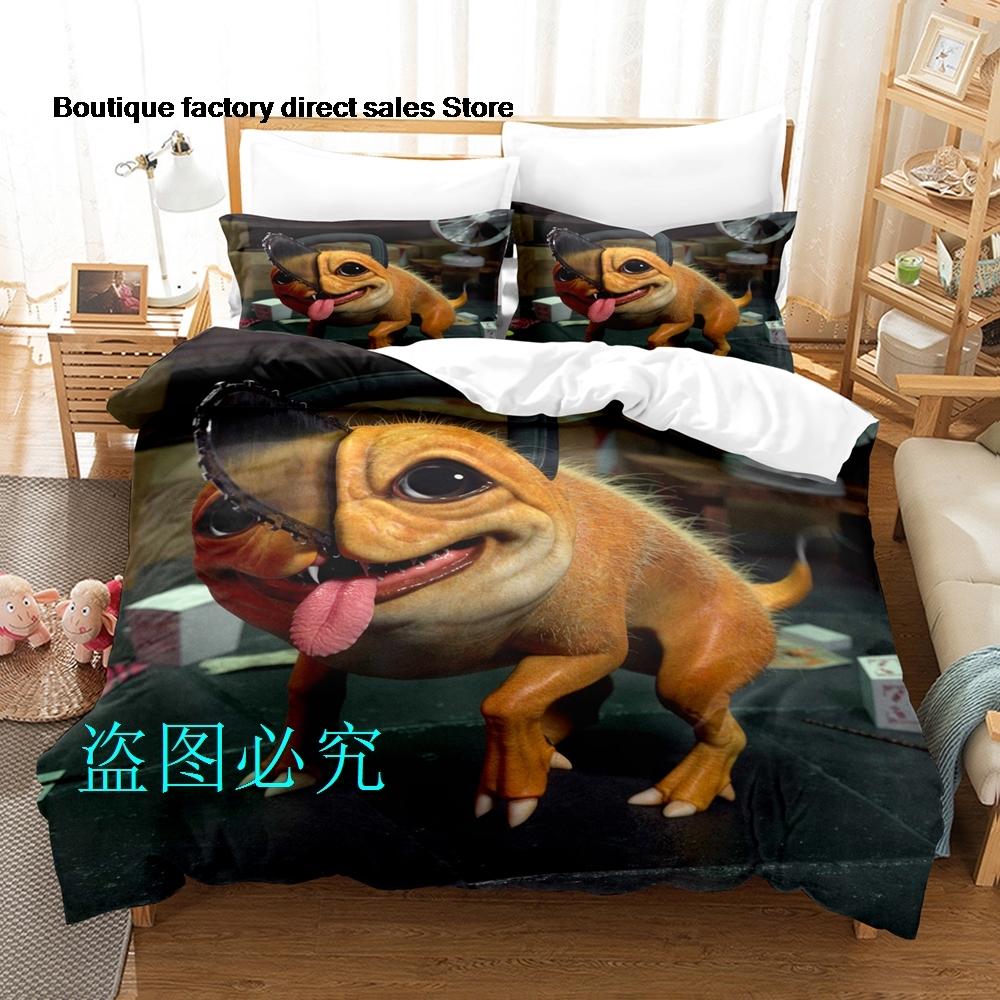 Pochita Chainsaw Man Bedding Set Single Twin Full Queen King Size Bed Set Adult Kid Bedroom Duvetcover Sets Parure De Lit Bed