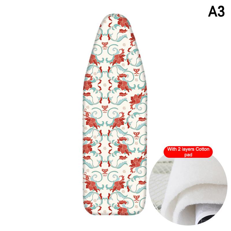 Ironing Board Cover Scorch Resistant Premium Cotton Padding Anti-Slip Washable Reusable Cover for Home Laundry Room Use