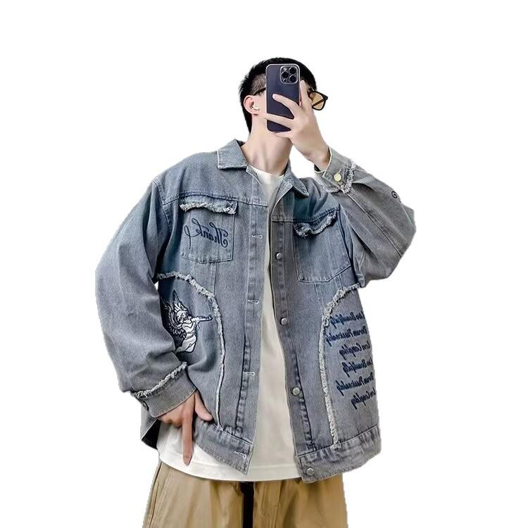 2025 Men's Spring/Autumn Pique Cool Jacket - High Street Hong Kong, Japanese Harajuku, Korean Trend, Loose Fit