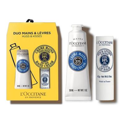 L'Occitane Shea Dry Skin Hand Cream 30ml + Lip Balm 4.5g Set