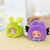 Mini small face vinyl doll plush toy girl backpack pendant exquisite keychain ground marketing pendant