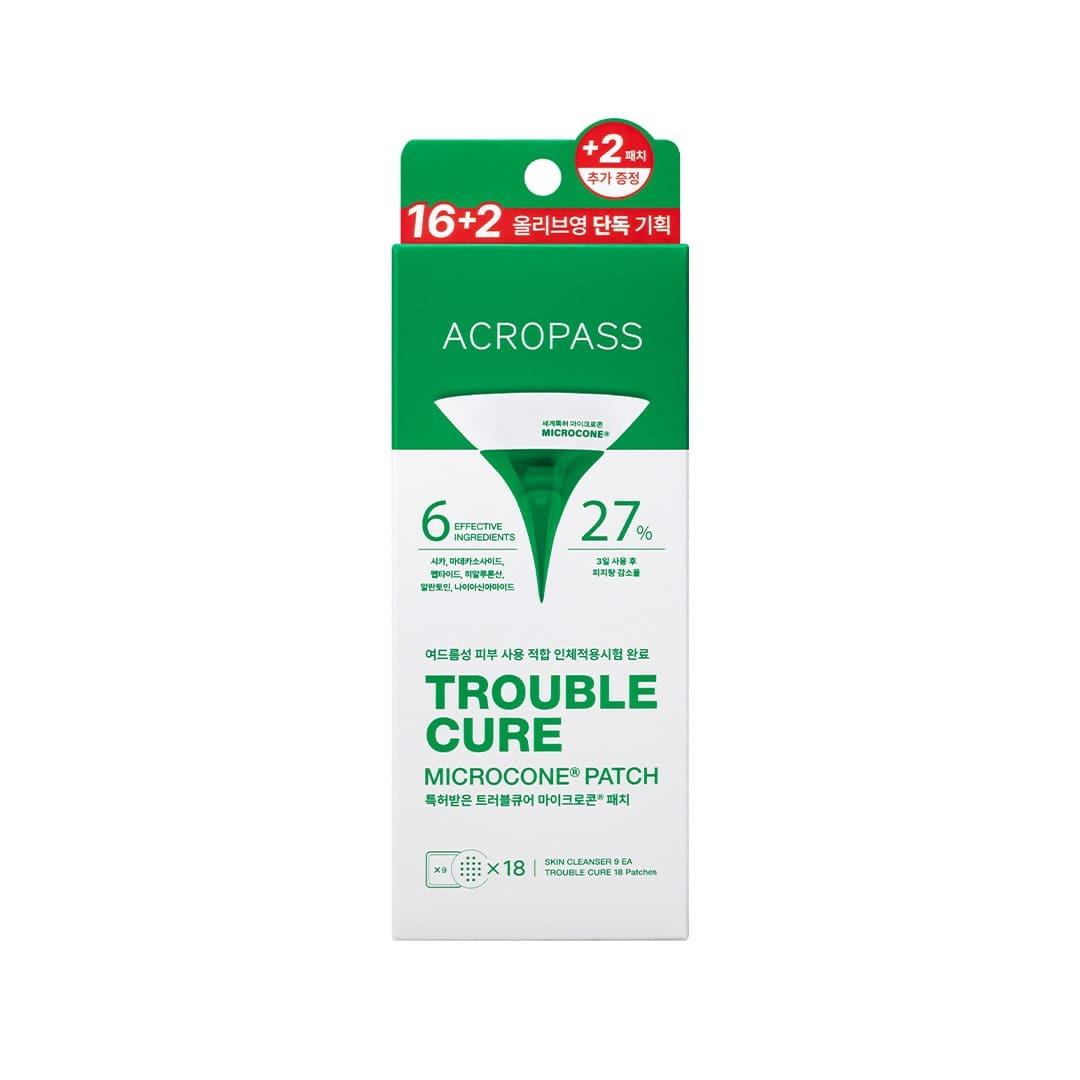 

Choose one of two large-capacity Acropass Trouble Cure products 16+2 patches