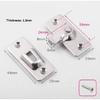 1Set 90 Degree Right Angle Door Lock Buckle Lock Stainless Steel Barn Sliding Door Bolt Lock Door Buckle Button Flip Door Latch