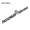 Passenger Princess Slogan Car Windshield Window Sticker Vinyl Decal Self-adhesive Auto Door Side Decoration Sticker Accessories