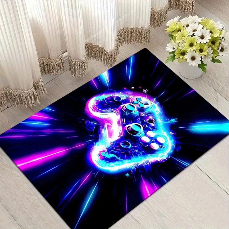 

1pc Cool game controller (3) Print, Design Area Rug - Soft, Anti-Slip, and Durable Gaming Room Decor for Bedroom, Living Room 60cm by 90cm