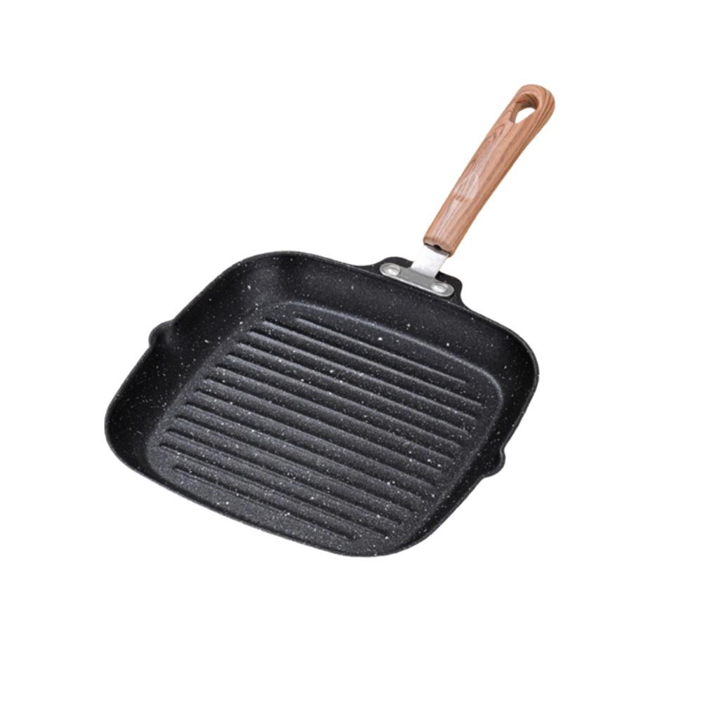 Nonstick Steak Skillet Anti-scalding Handle Grill Pan Universal Frying Pan  Bacon