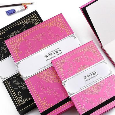 Nový 64k / 32k / 16k Hviezdna ručná účtovná kniha Akvarelový papier Ručná kniha Ručne maľovaný skicár Cestovná prenosná maľba Vrecková maľovaná kniha