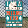 Metal Aluminum Sign 8x12 Inch Miami Fan Home Decor Wall Art Plaque