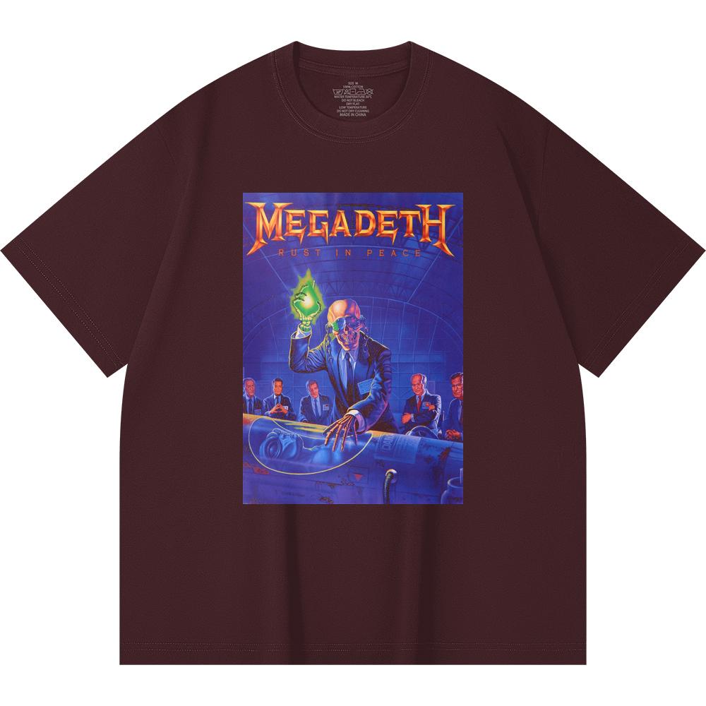 230 g/m² 100% Baumwolle Heavy Metal T-Shirt Rockband Beliebte Musik Druck Unisex Schweres Baumwoll-T-Shirt
