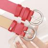 Fashion chic style belt women, commuter casual style alloy pin buckle women's belt with jeans decorative belt