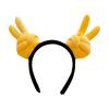 Cute Thumb Design Headbands Plush Headband Washing Face Use Hair Hoop for Costume Party Decoration