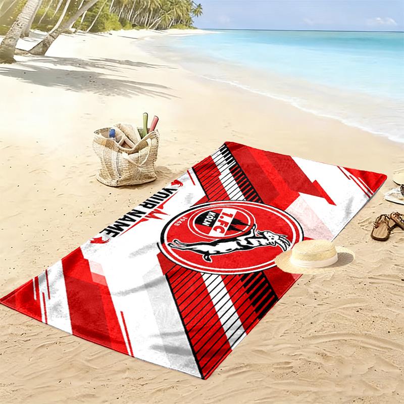 1. FC Köln Print Beach Towel, Large Soft Quick Dry Towel for Beach Camping Swimming