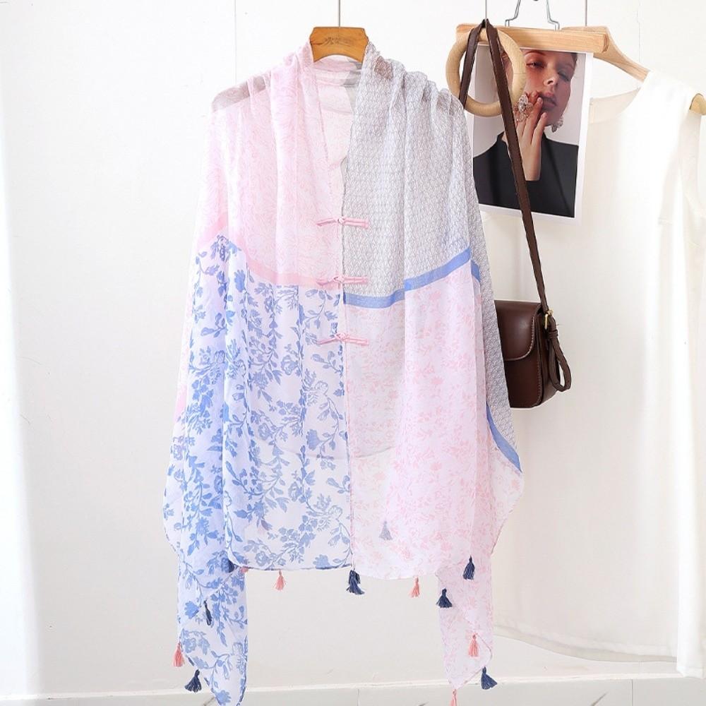 Paisley Sunscreen Scarf Shawl Knot Button National Style Cloak Fashion Cardigan Cape Beachside