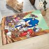 1Pc Sonic Adventure Team Sonic Carpet Rug Customizable Soft Washable Antislip Home Living Room Sofa Mats Personalized Rug 0917237
