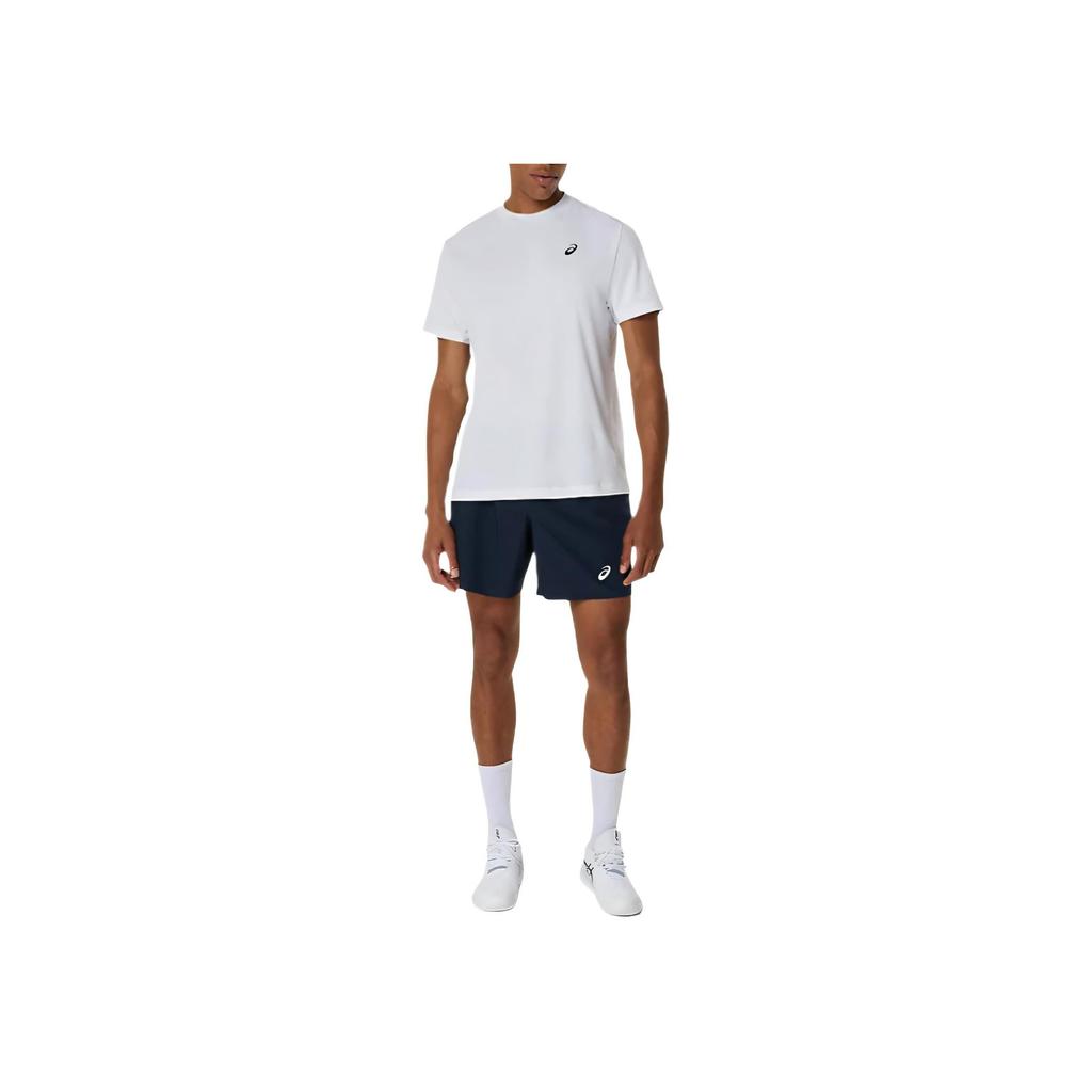 New Asics COURT SHORT SLEEVE TOP T Shirt Men's White 2041A339-100