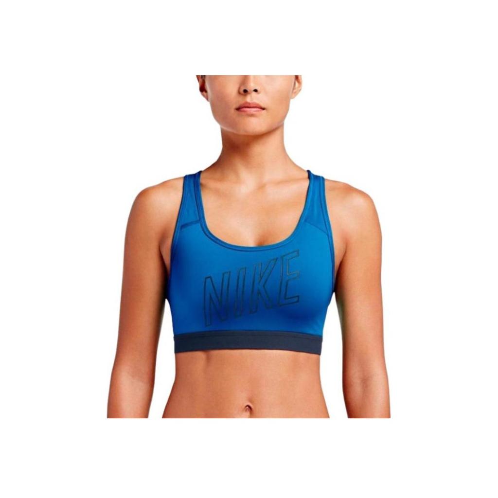 Nike Bar Einfach Buchstabe Bequem Atmungsaktiv Laufen Fitness Yoga Sport Unterwäsche Damen Unterwäsche Blau 836419-435