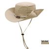 Unisex Japanese Style Wide Brim Drawstring Bucket Hat for Sun Protection - Breathable Denim for Hiking and Climbing.